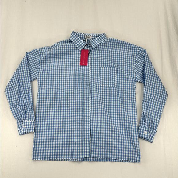 Beginning Boutique Tops - Blue & White Beginning Boutique Button Up Shirt